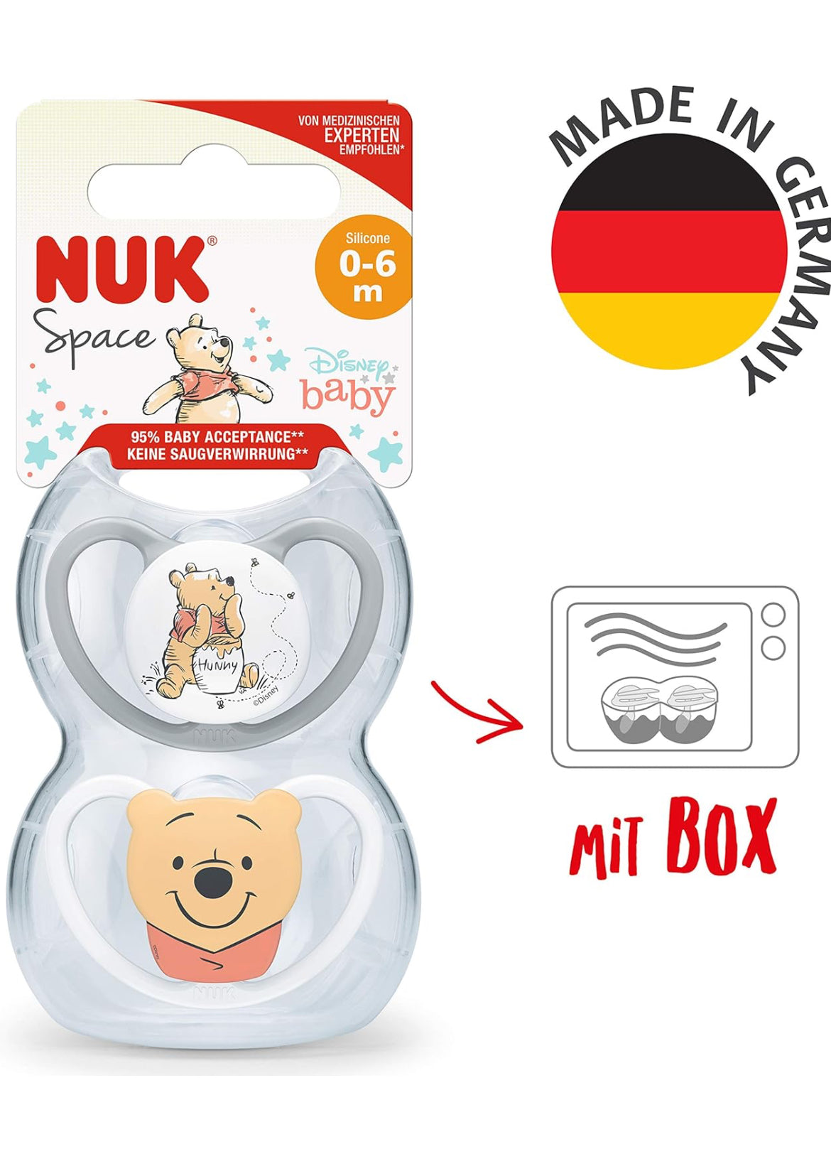 NUK Space Winnie the Pooh 0-6 mðn